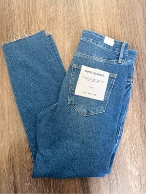 Good American Women’s Good Classic Straight Leg Jeans